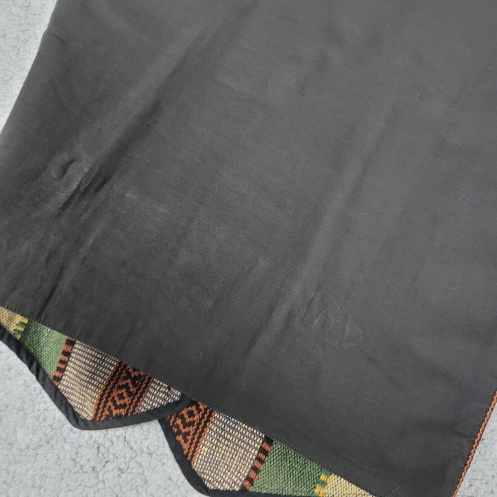 [SOLD]BOOM Vest W Black Small Hippy Earthy Stripes Boho Vintage Textured Tribal - Picture 6 of 7